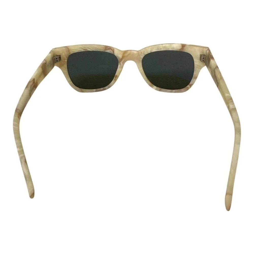 Maho Eyewear Geneva Sunglasses Cream Marbled Iconic 60's Style Discontinued
